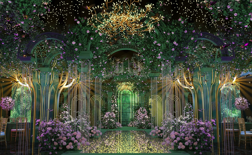 洛浦奇妙森林婚礼堂效果展示